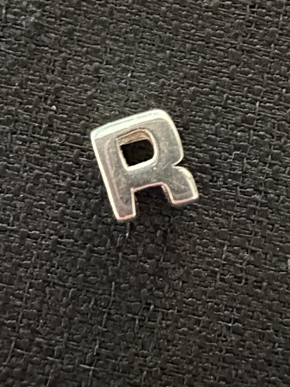 Silver Letter R Charm - Fits Pandora